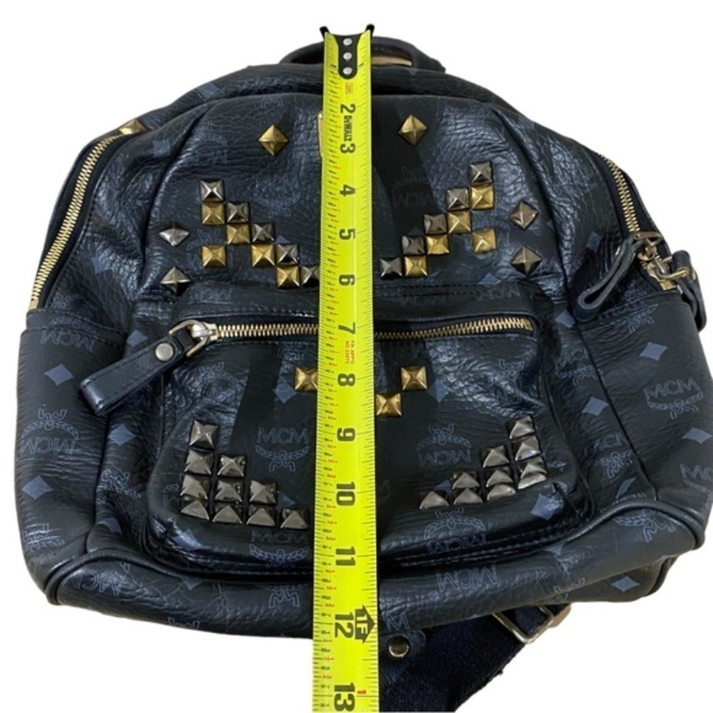 Mcm Studded Leather Backpack - image 8